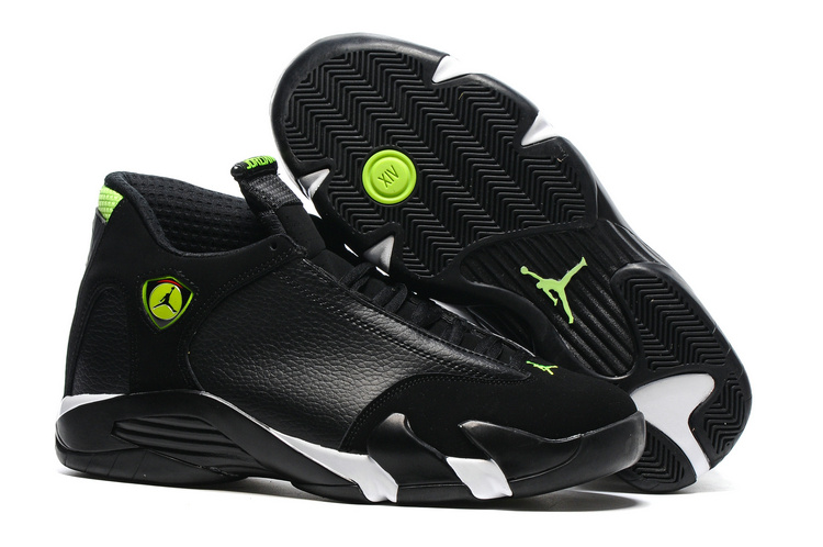 Classic Air Jordan 14 All Black Shoes On Sale - Click Image to Close